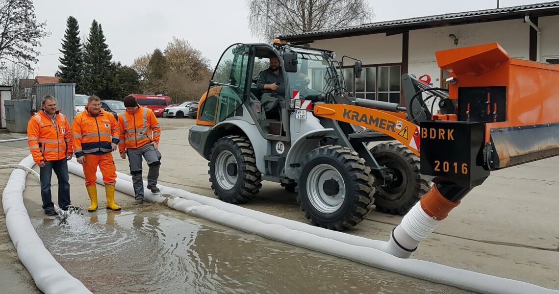 Finliner von Optimas schützt schnell bei Hochwasser Optimas