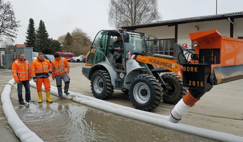 Finliner von Optimas schützt schnell bei Hochwasser