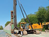 Spundwanddielen von Terra Infrastructure geben neuer Brücke Halt
