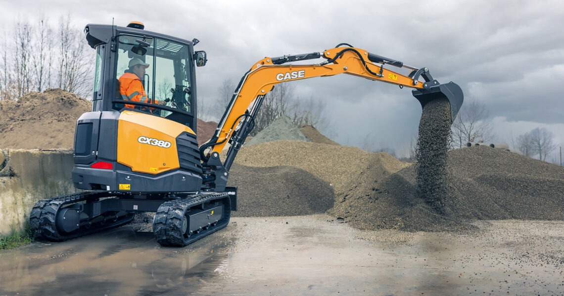 Case CX38D mit Maximalanspruch Case Construction
