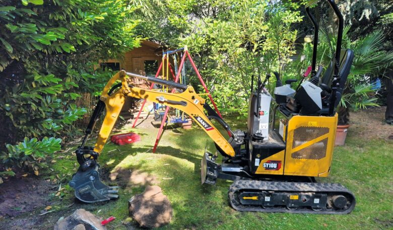 Der Mikrobagger SY 10 U von Sany