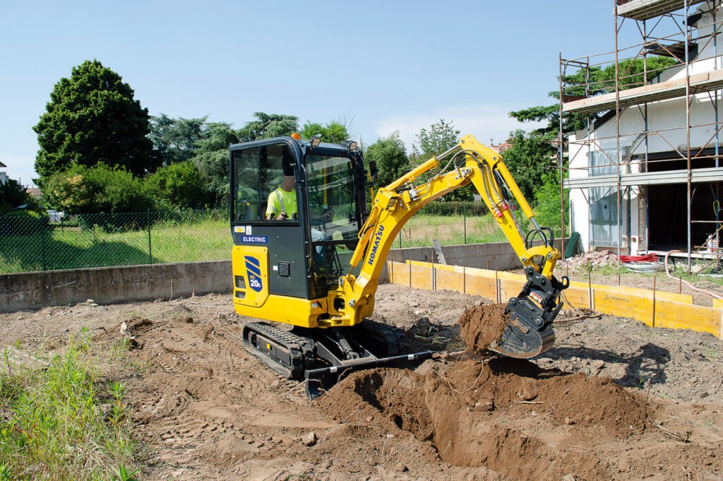 Konzipiert für emissionsfreie Baustellen Komatsu