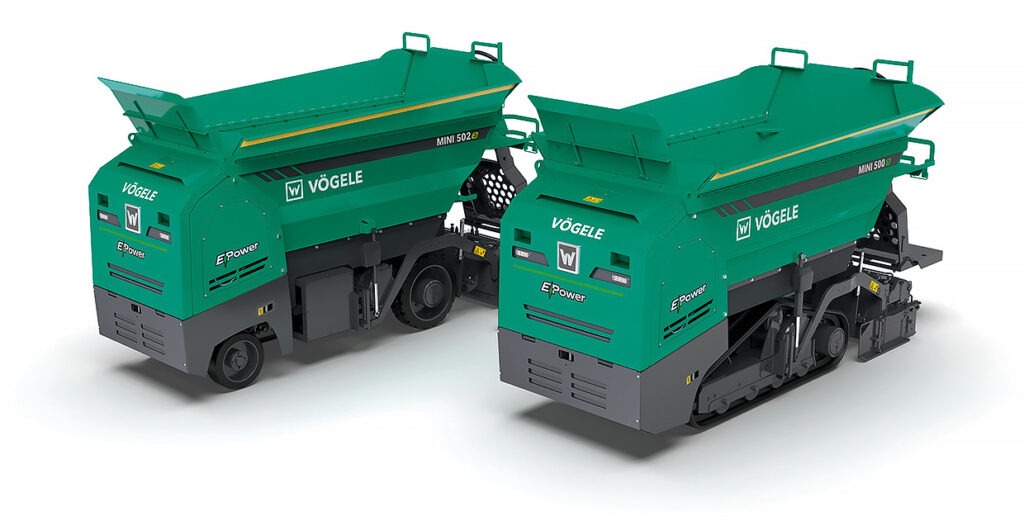 Fertiger und Walzen lokal emissionsfrei Vögele, Wirtgen Group