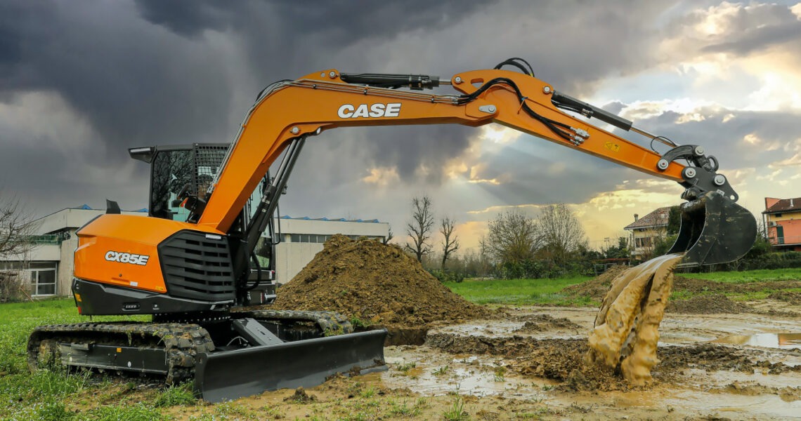 Case präsentiert neue Midi-Bagger der Evolution E-Serie Case Construction Equipment