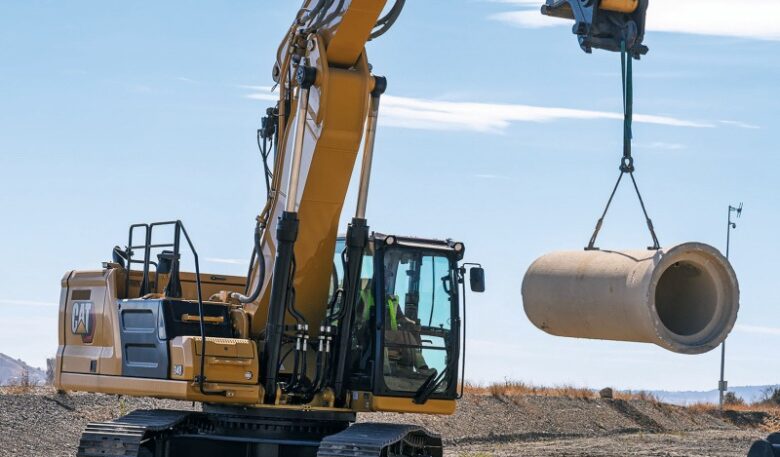 Cat 340 mit Verstellausleger noch variabler nutzbar