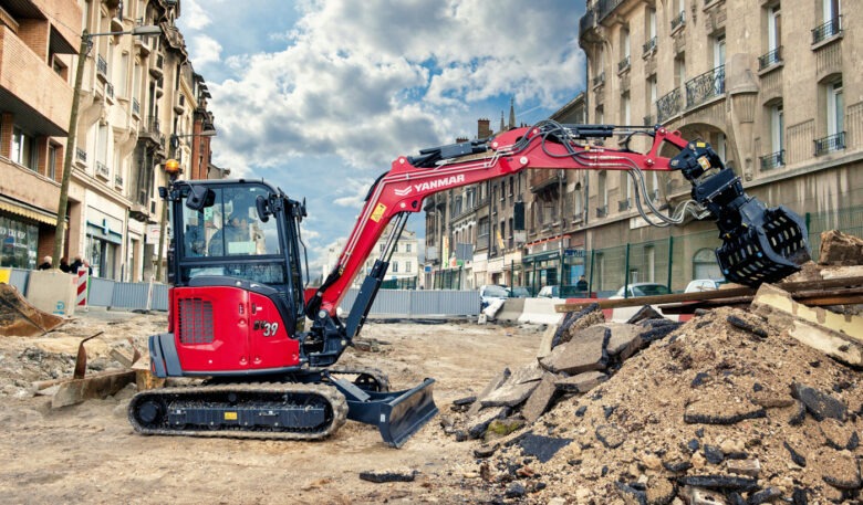 Yanmar optimiert beim neuen SV39 die Gewichtsverteilung