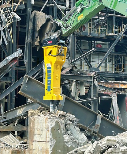 Spezialgroßgerät für Kraftwerksrückbau Epiroc