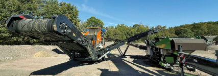 Maschinen-Duo für EBV-konforme Recyclingbaustoffe