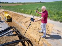 Tiefere Messungen am offenen Graben