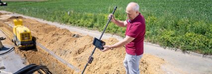 Tiefere Messungen am offenen Graben