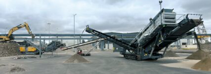 Prallbrecher und Siebanlage mit Hybridtechnik von Rubble Master