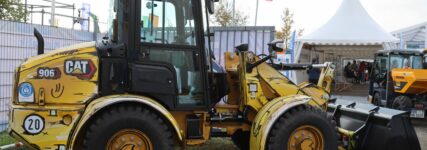 Baumaschinen in Cartoon-Optik