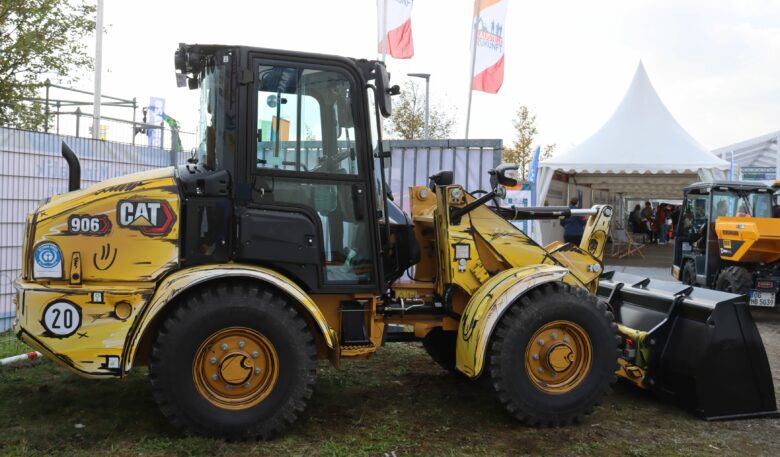 Baumaschinen in Cartoon-Optik