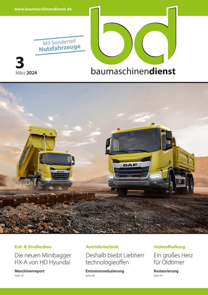 bd Baumaschinendienst 3/2024 Titelbild bd Baumaschinendienst 3/2024