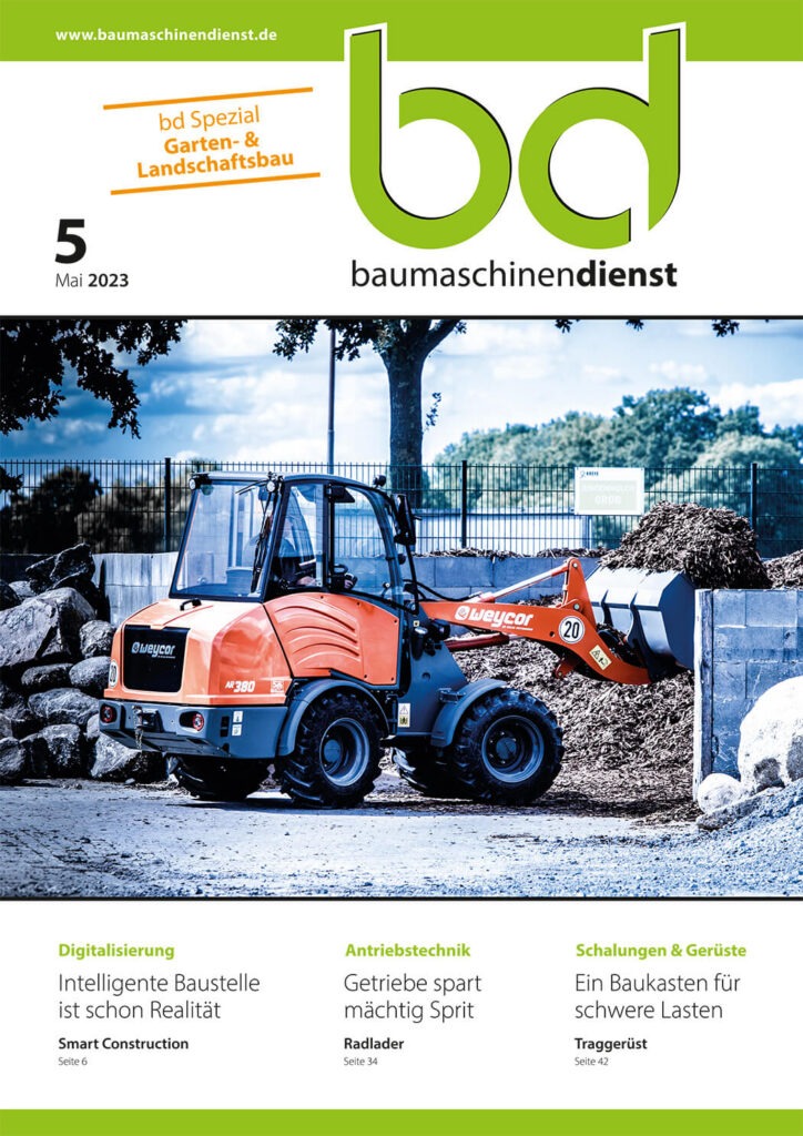 bd Baumaschinendienst 5/2023 Titelbild bd Baumaschinendienst 5/2023