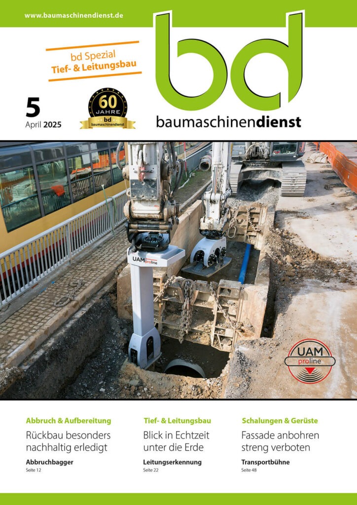 bd baumaschinendienst Ausgabe 5/2025 Titelseite