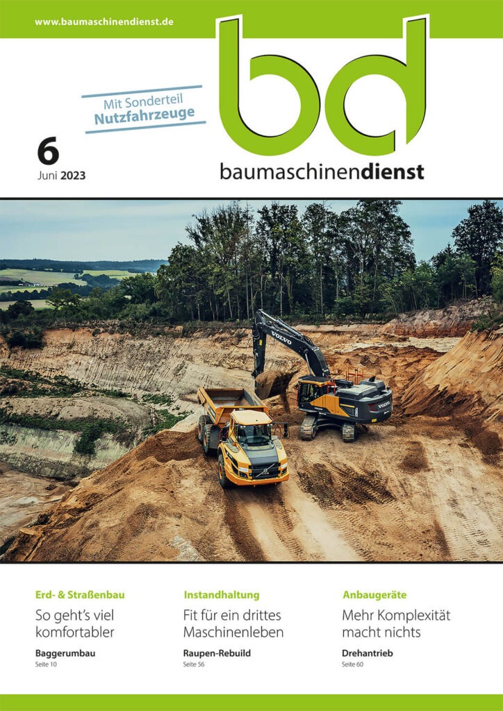 Titelbild bd Baumaschinendienst 6/2023