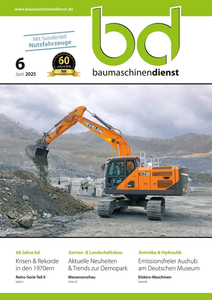 bd baumaschinendienst Ausgabe 6/2025 Titelseite