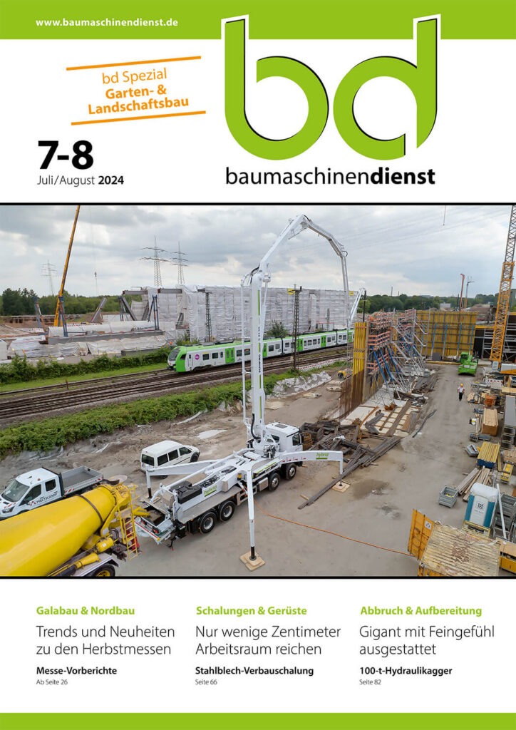 Titelbild bd Baumaschinendienst 7-8/2024