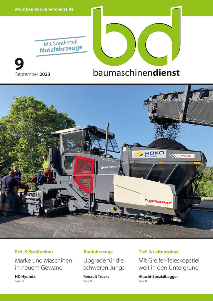 Titelbild bd Baumaschinendienst 9/2023