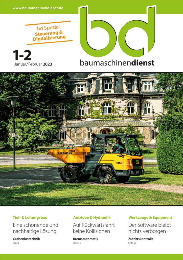 bd Baumaschinendienst 1-2/2023 Titelbild bd Baumaschinendienst 1-2/2023
