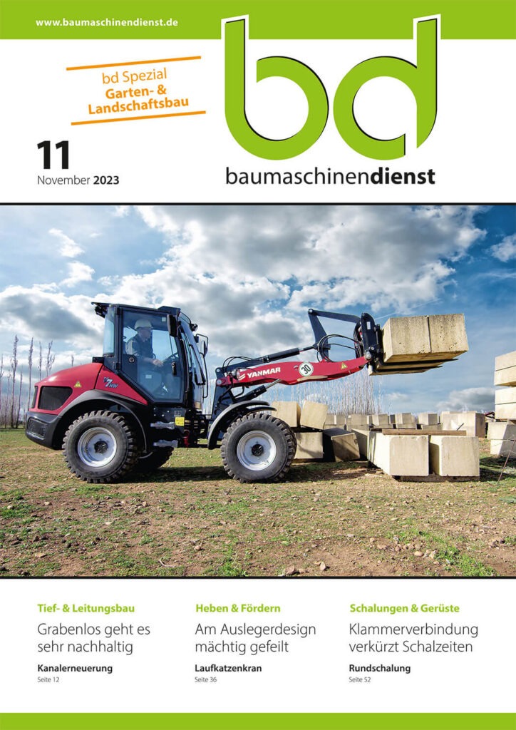 Titelbild bd Baumaschinendienst 11/2023