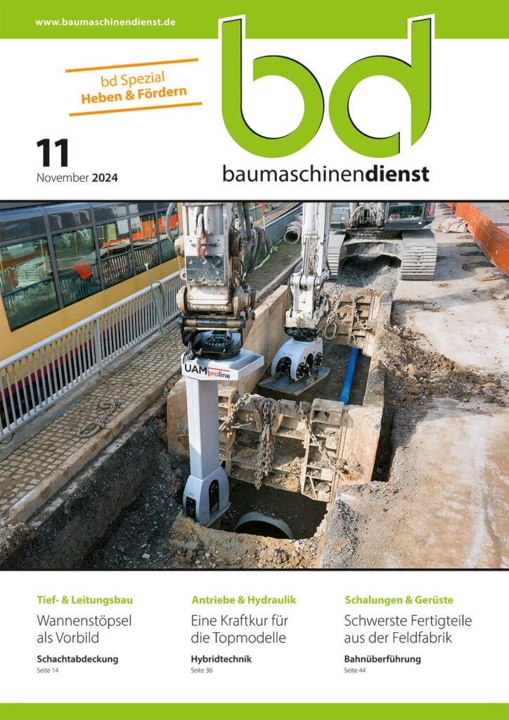 bd Baumaschinendienst 11/2024 Titelbild bd Baumaschinendienst 11/2024
