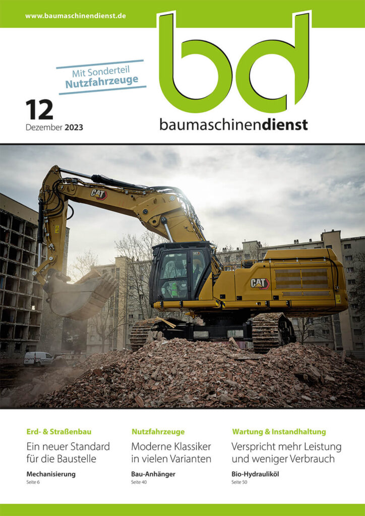 bd Baumaschinendienst 12/2023 Titelbild bd Baumaschinendienst 12/2023