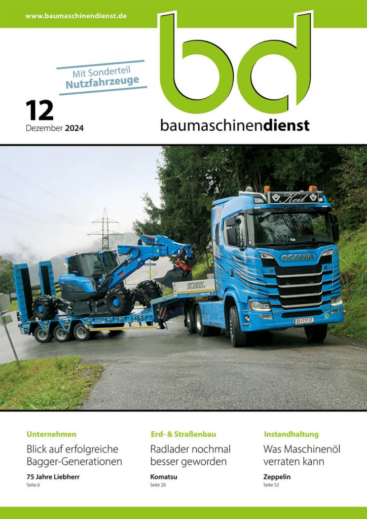 Titelbild bd Baumaschinendienst 12/2024