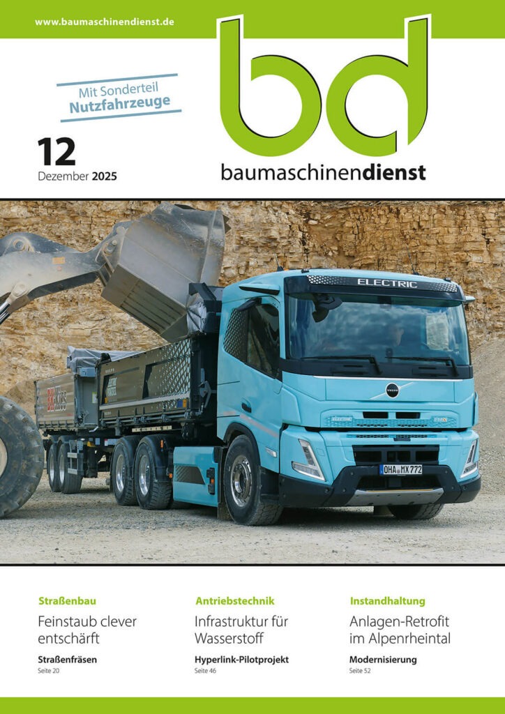bd Baumaschinendienst 12/2025 Titelbild bd Baumaschinendienst 12/2025
