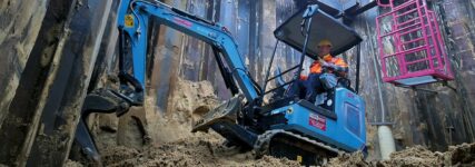 E-Minibagger von Sany brilliert ohne Lärm und Abgase