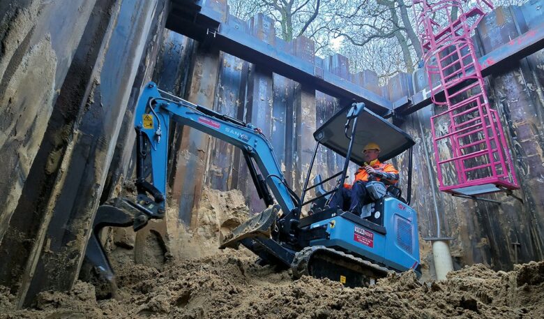 E-Minibagger von Sany brilliert ohne Lärm und Abgase