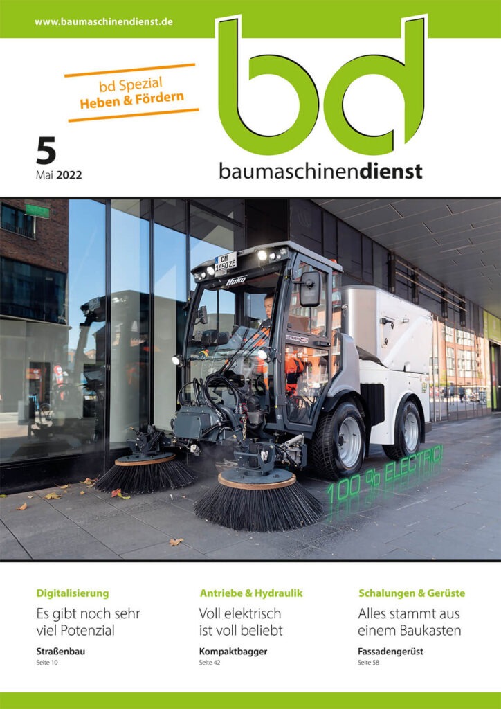 Titelbild bd Baumaschinendienst 5/2022