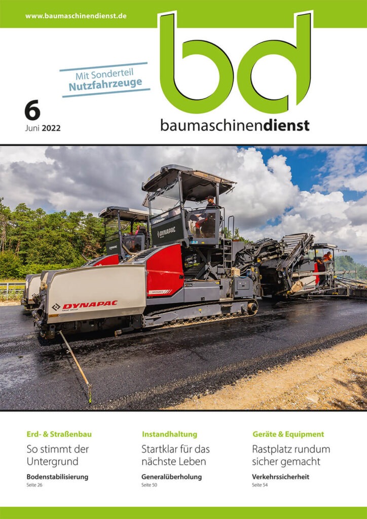 Titelbild bd Baumaschinendienst 6/2022