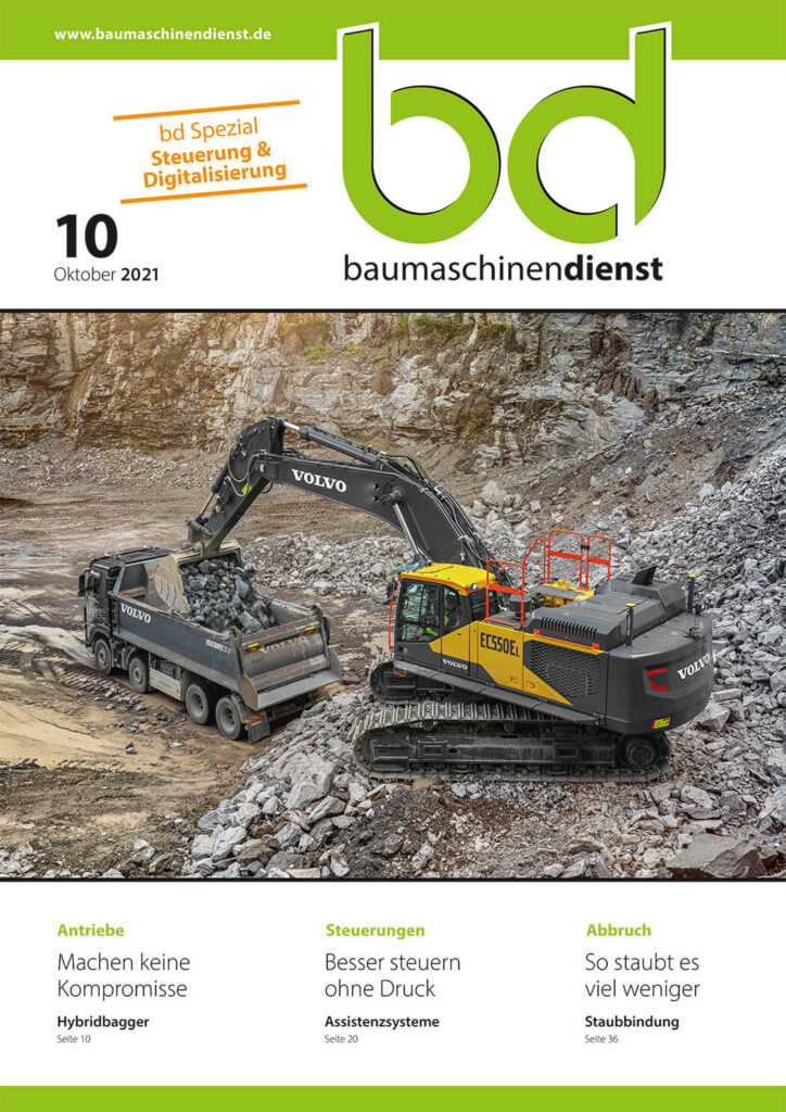 Titelbild bd Baumaschinendienst 10/2021