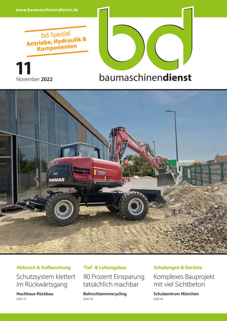 Titelbild bd Baumaschinendienst 11/2022