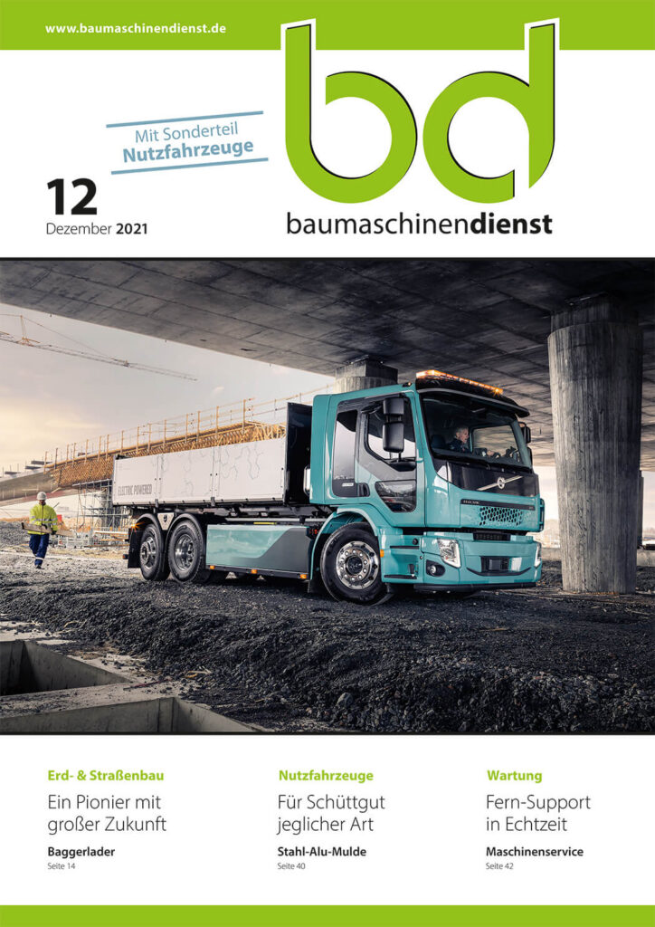 bd baumaschinendienst Ausgabe 12/2021 Titelseite