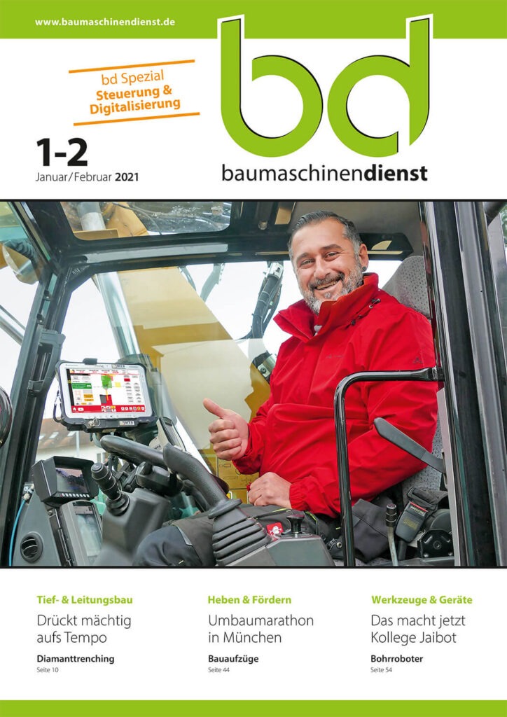 Titelbild bd Baumaschinendienst 1-2/2021