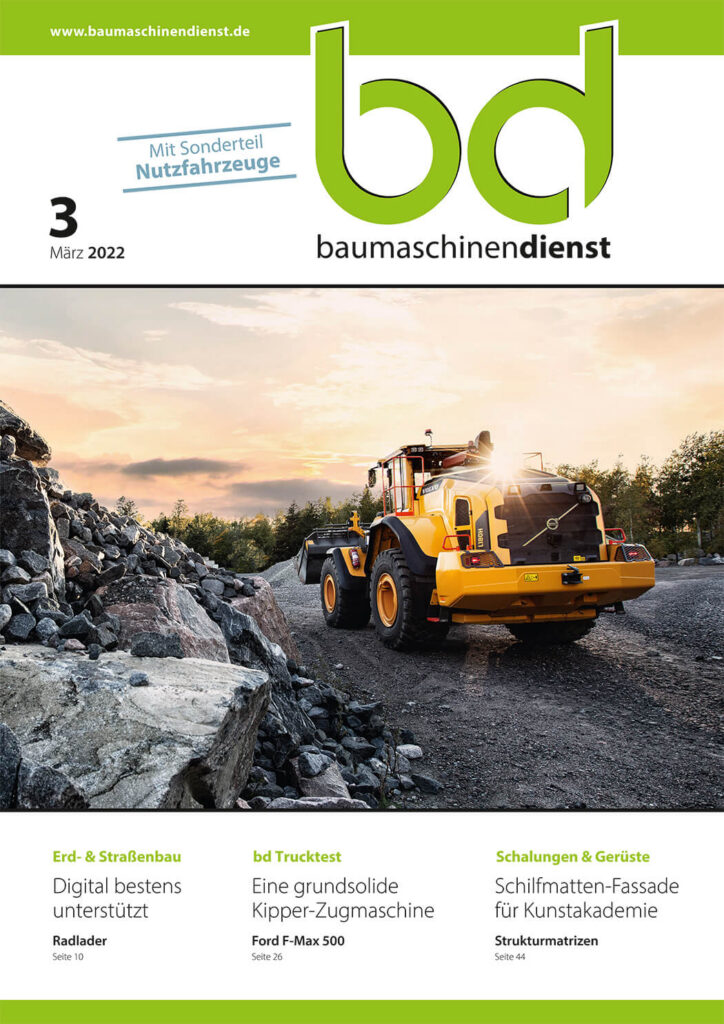 Titelbild bd Baumaschinendienst 3/2022