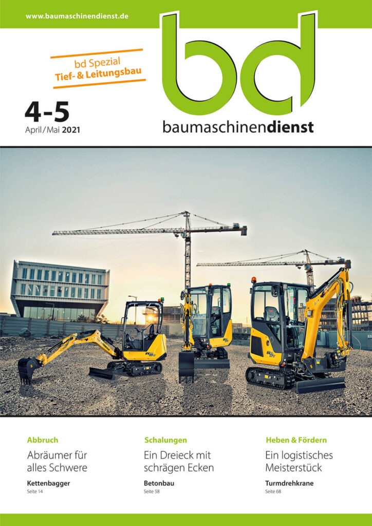 Titelbild bd Baumaschinendienst 4-5/2021