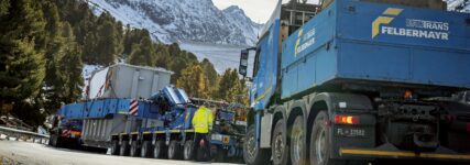 Felbermayr und Goldhofer meistern XXL-Transport