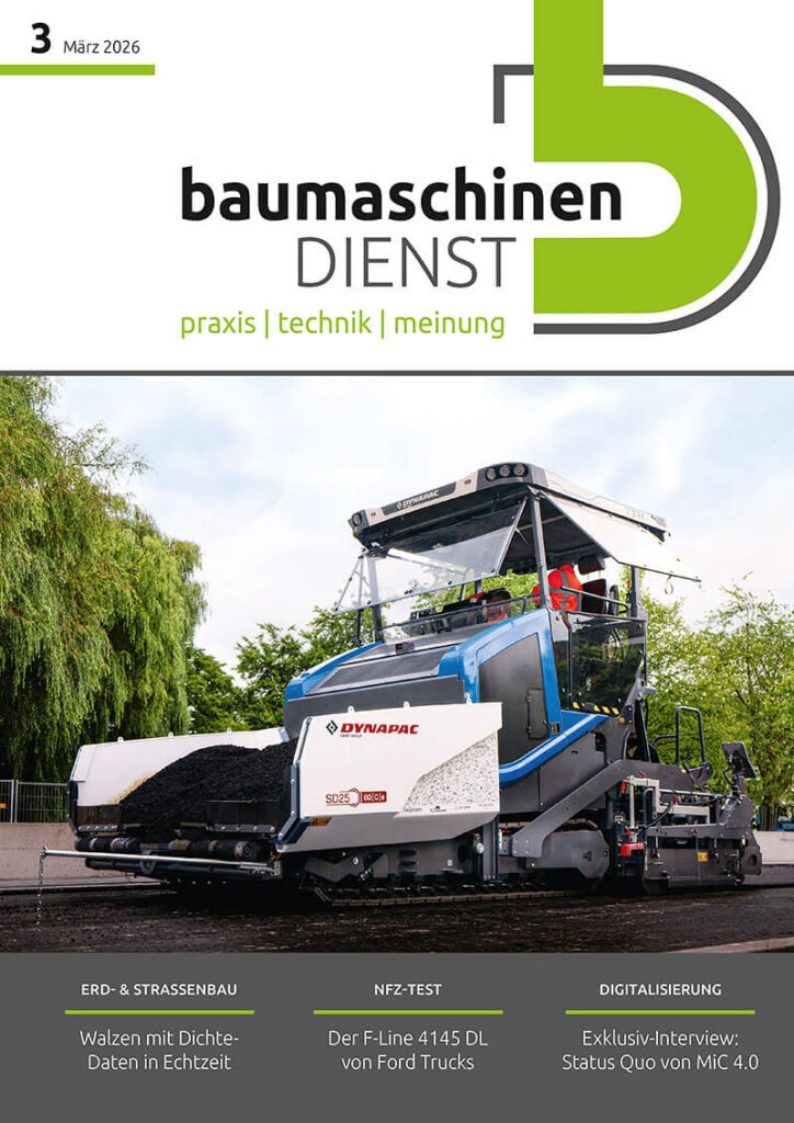 bd baumaschinendienst Ausgabe 3/2026 Titelseite