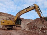 Ein Cat 350 im Hartsteineinsatz