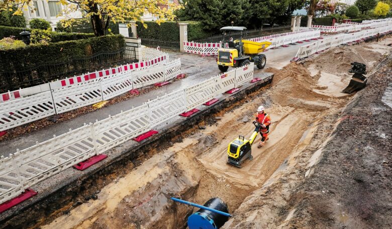 Neue Verdichter und Zero-Emission-Baugeräte von Wacker Neuson im Innenstadt-Einsatz