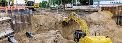 Zeppelin Rental unterstützt Strabag in intensiver Bauphase