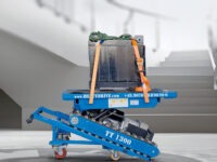 Treppenraupe transportiert schwere Lasten rückenschonend