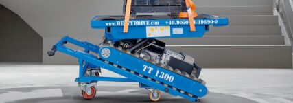 Treppenraupe transportiert schwere Lasten rückenschonend