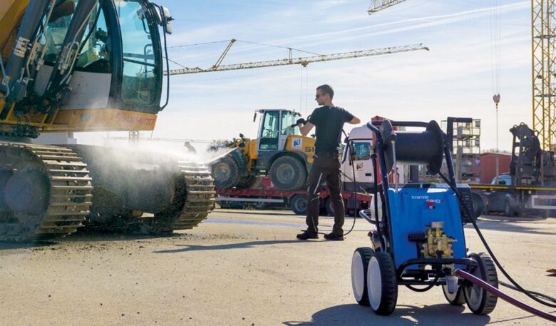 Effiziente Sauberkeit fernab fester Baustelleninfrastruktur