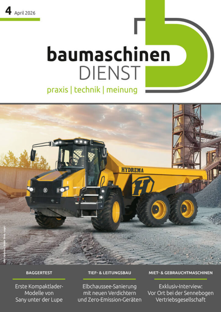 bd baumaschinendienst Ausgabe 4/2026 Titelseite