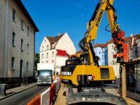 MX20G bewährt sich bei Verbauarbeiten in Nürnberg